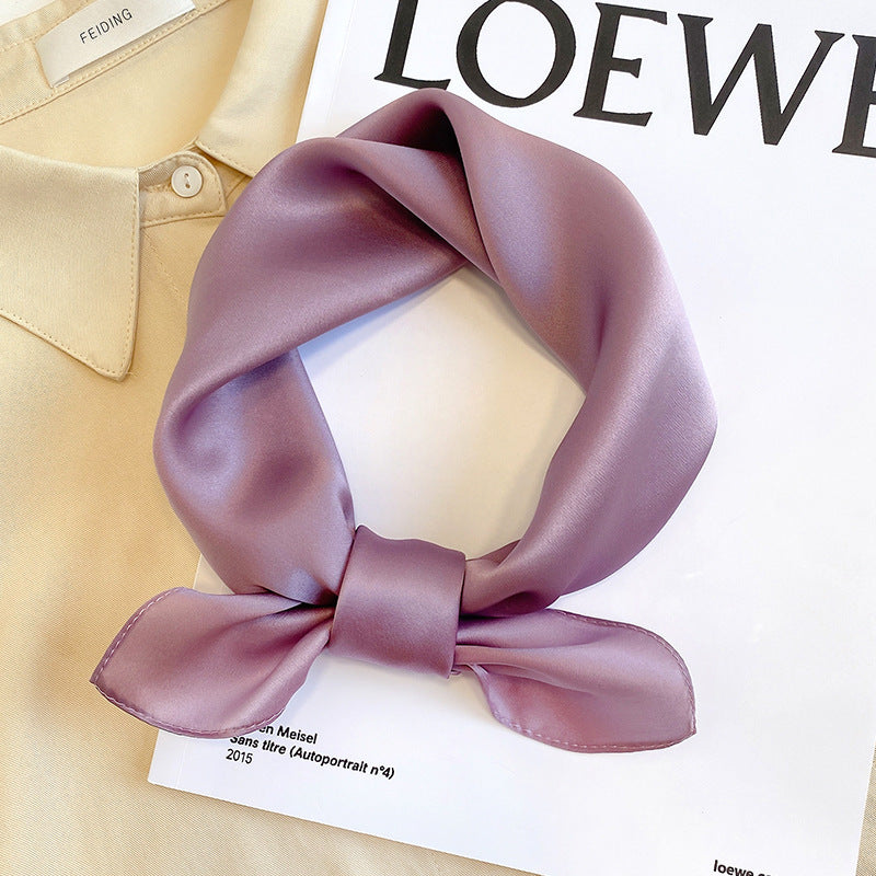 Scarf To Protect The Cervical Spine Autumn Thin Small Square Scarf Tie Hair Band