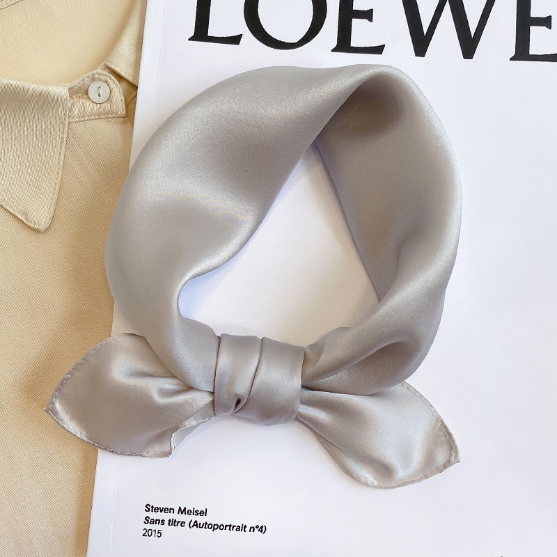 Scarf To Protect The Cervical Spine Autumn Thin Small Square Scarf Tie Hair Band