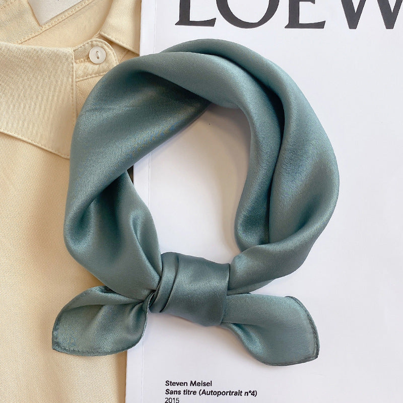 Scarf To Protect The Cervical Spine Autumn Thin Small Square Scarf Tie Hair Band