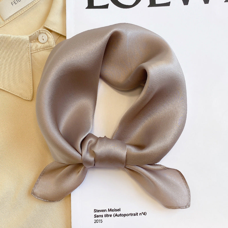 Scarf To Protect The Cervical Spine Autumn Thin Small Square Scarf Tie Hair Band