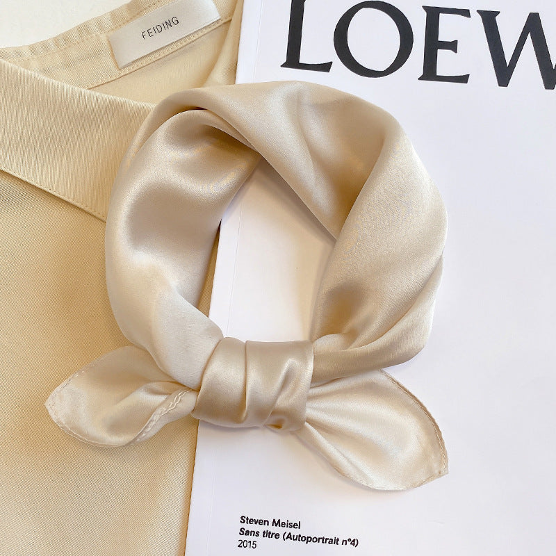 Scarf To Protect The Cervical Spine Autumn Thin Small Square Scarf Tie Hair Band