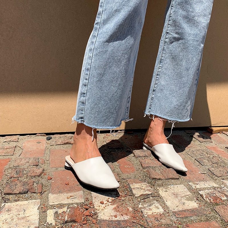 Blue Student Denim Wide-Leg Pants