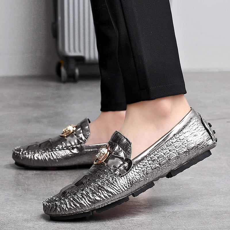 Plus Size Peas Sko Mænd Plus Fløjls Casual Lazy Sko Trendy Varme Store Bomuldssko