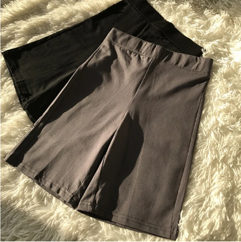 Cotton Cute Basic Mini Biker Shorts Elastic High Waisted Sh