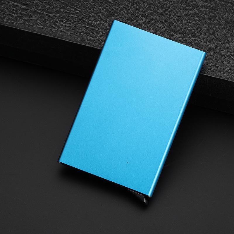 Anti-Theft Brush RFID Anti-Magnetic Aluminum Alloy Card Holder