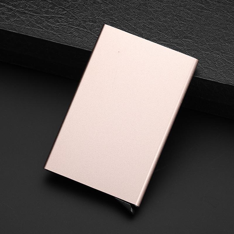 Anti-Theft Brush RFID Anti-Magnetic Aluminum Alloy Card Holder