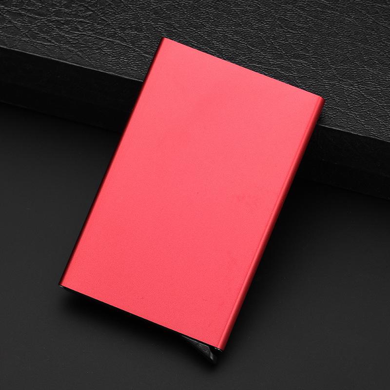 Anti-Theft Brush RFID Anti-Magnetic Aluminum Alloy Card Holder