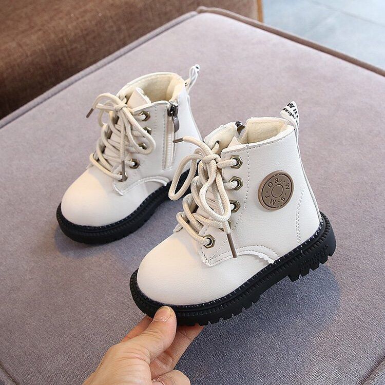 Girls Martin Boots Children's Shoes And Velvet Short Boots
