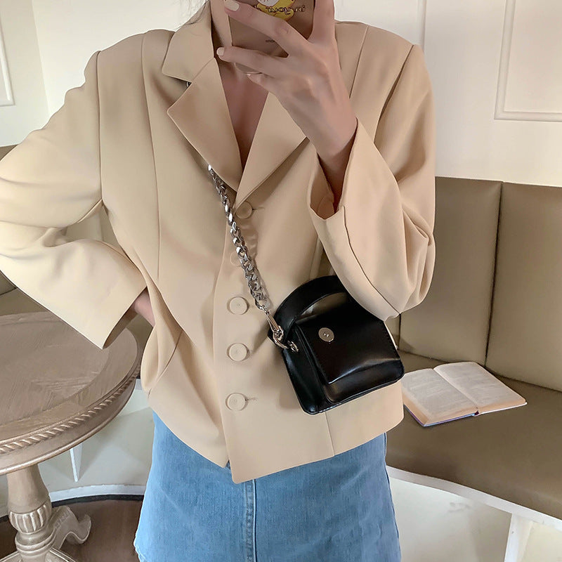 Fashion Small Bag Pu Casual All-Match Single Shoulder Messenger Female Bag