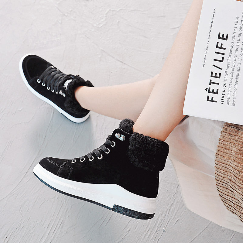 Women's High Top Martin Boots Plus Cotton Women's Shoes