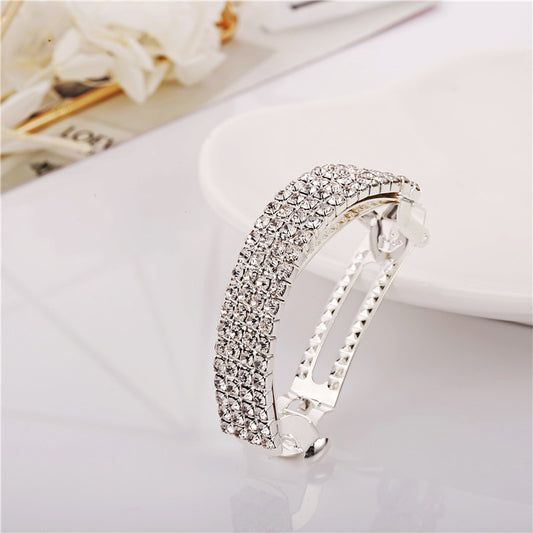 Korean New Women's Water Drill Horsetail Clip