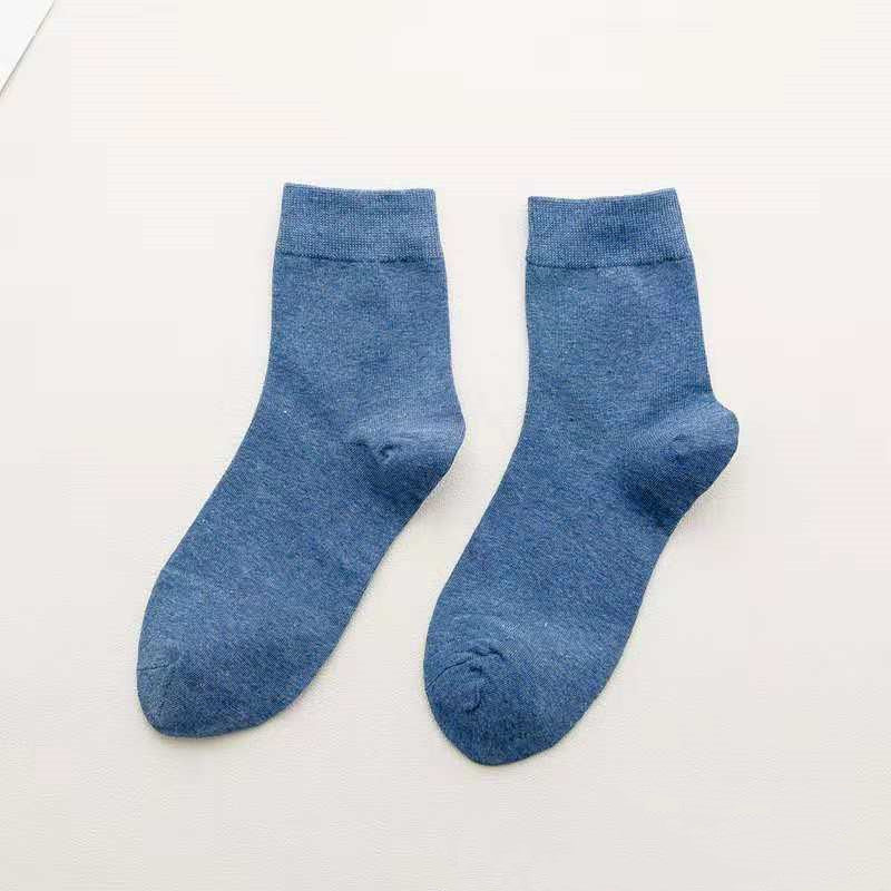 Women's Tube Socks Cotton Solid Color Socks