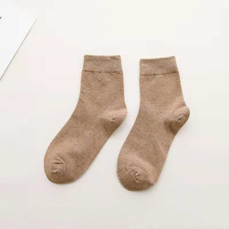 Women's Tube Socks Cotton Solid Color Socks