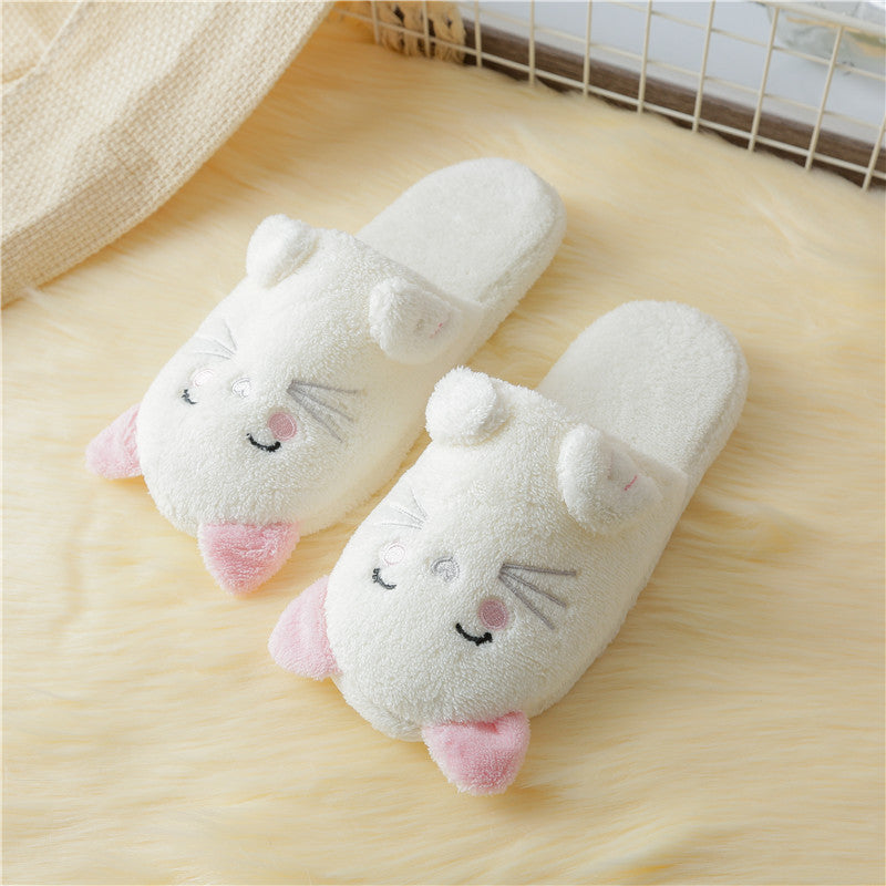 Autumn And Winter New Cute Cartoon Cat Home Drag Home Warm Lady