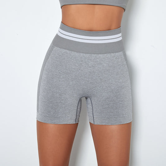 European And American New High-waisted Hip Sports Shorts
