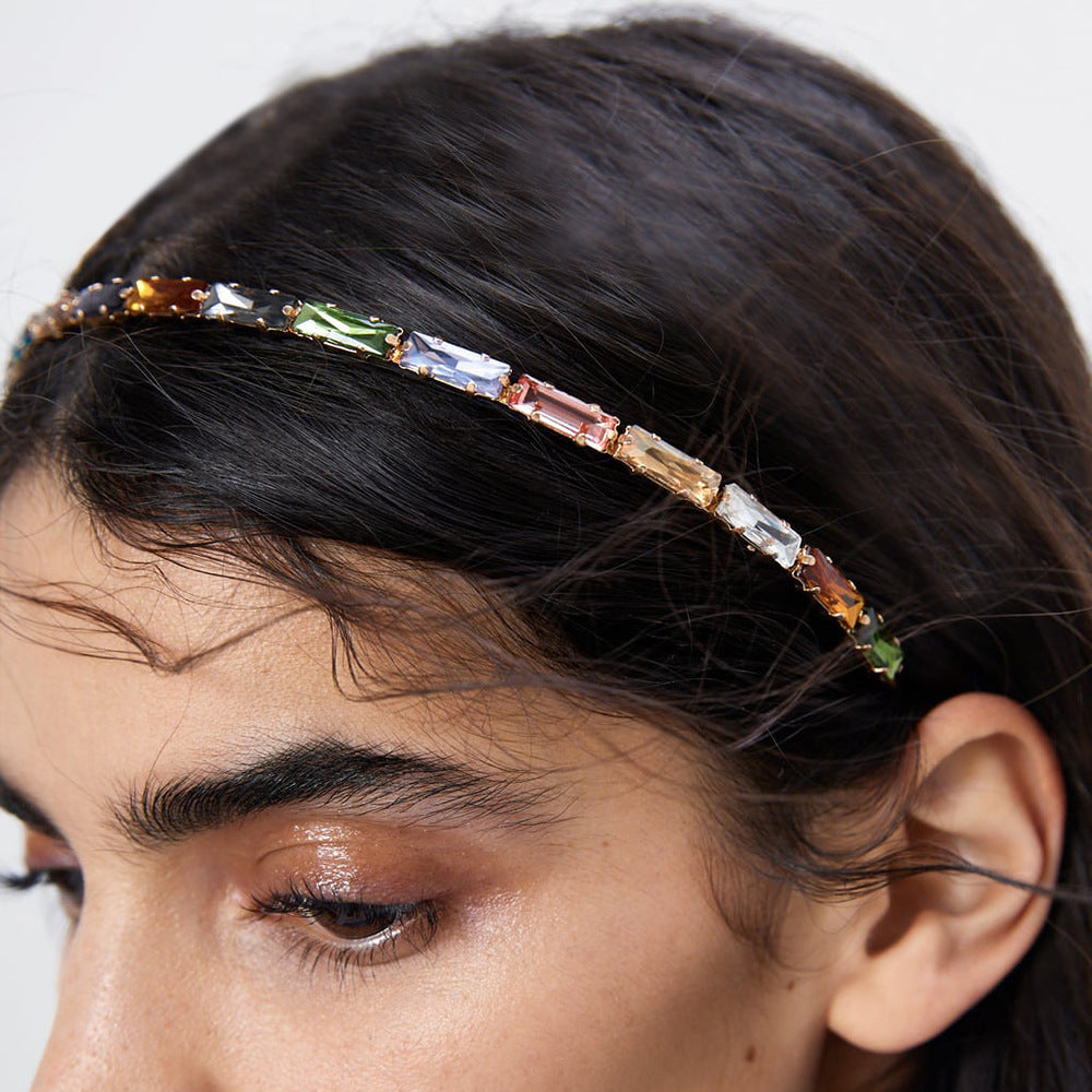 Hair Band Glass Drill All-Match Fine-Edge Temperament Hair Accessories