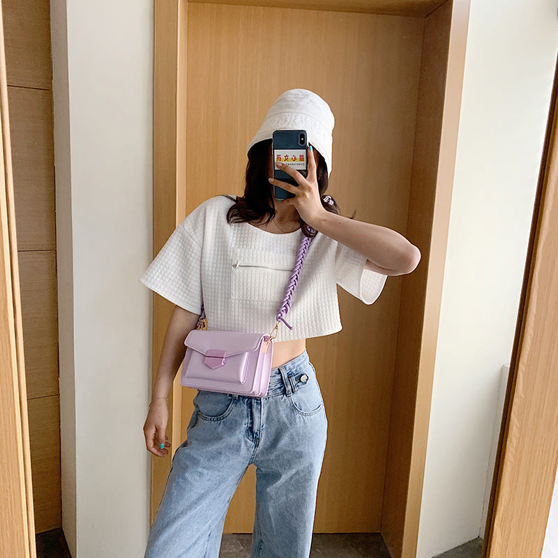 One Shoulder Messenger Bag Fashion Simple Small Square Bag