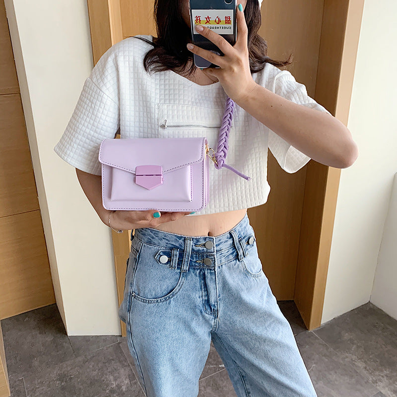 One Shoulder Messenger Bag Fashion Simple Small Square Bag