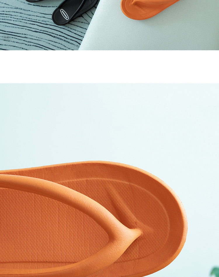 A Pair Of Sandals And Slippers For Couples In Domestic Dormitory
