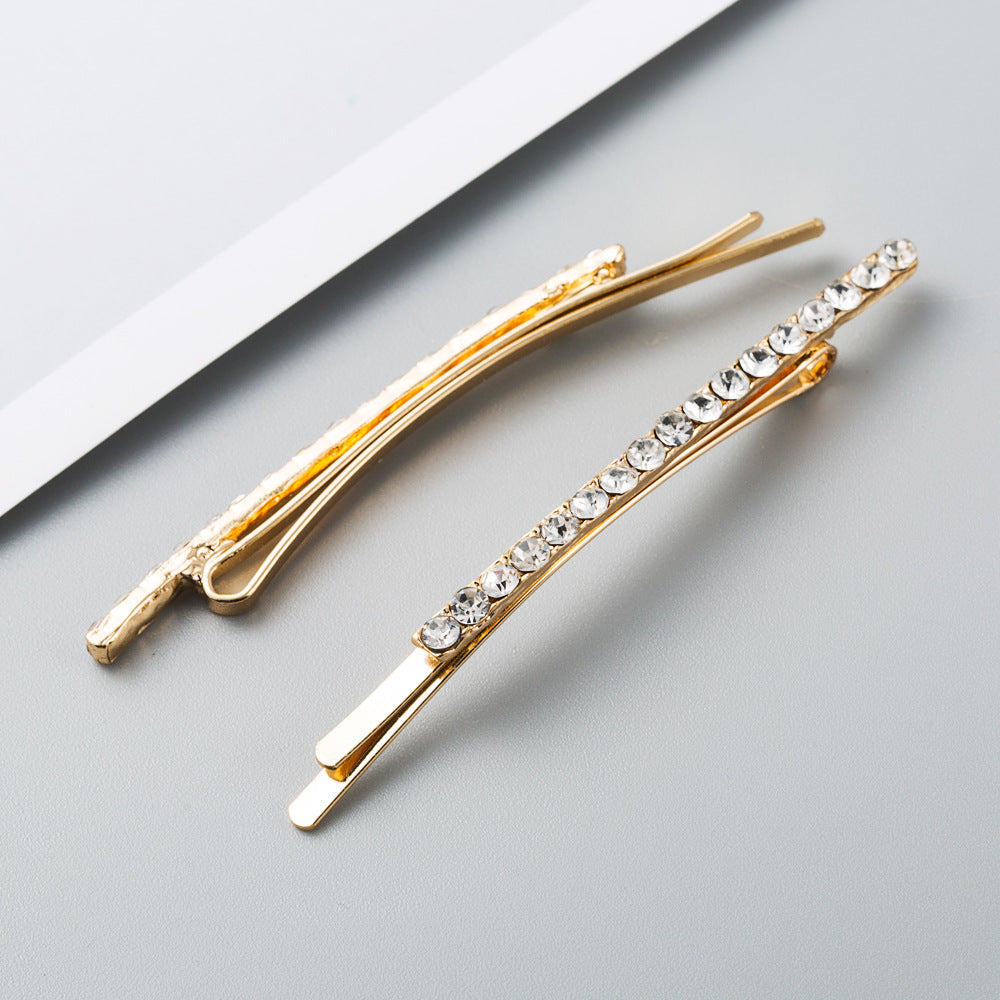 European And American Style Alloy Diamond Fashion Hairpin Set