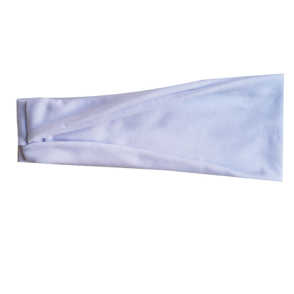 Cotton Foldable Drawstring Elastic Fabric Half-fold Sports Turban Wide-sided Headband