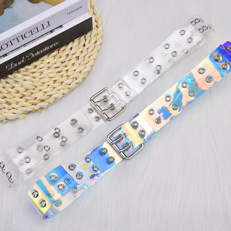 Europe And The United States Versatile Trend Men's And Women's Double Eye Belt