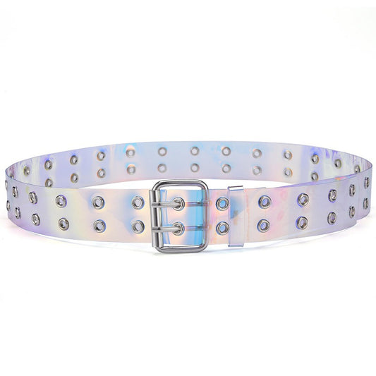 Europe And The United States Versatile Trend Men's And Women's Double Eye Belt