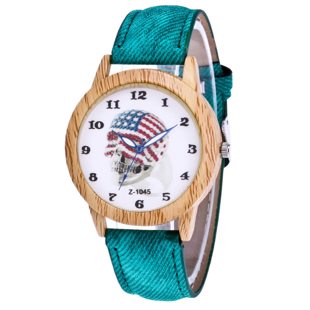 Halloween Gift Punk Skull Bone Watch