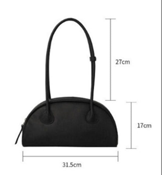 Semi-circular Fashion Large-capacity Shoulder Handbag
