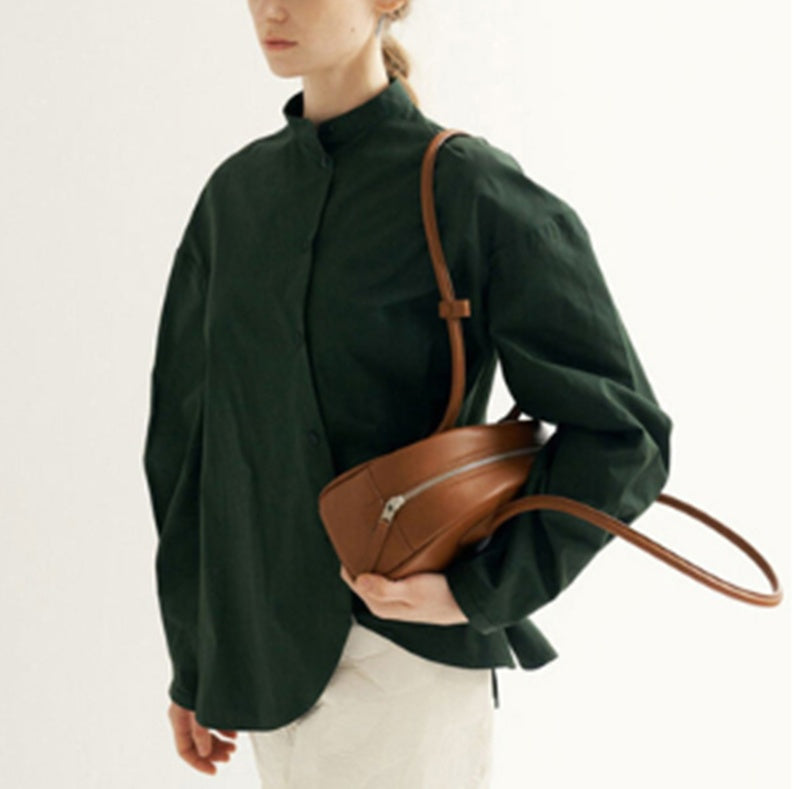Semi-circular Fashion Large-capacity Shoulder Handbag