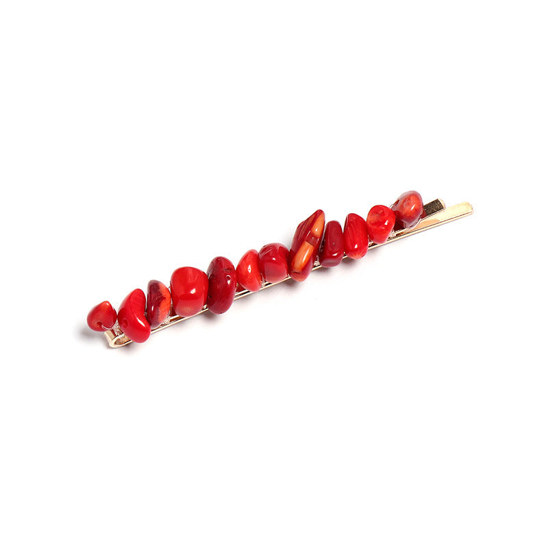 One Word Clip Turquoise Candy Color Hairpin