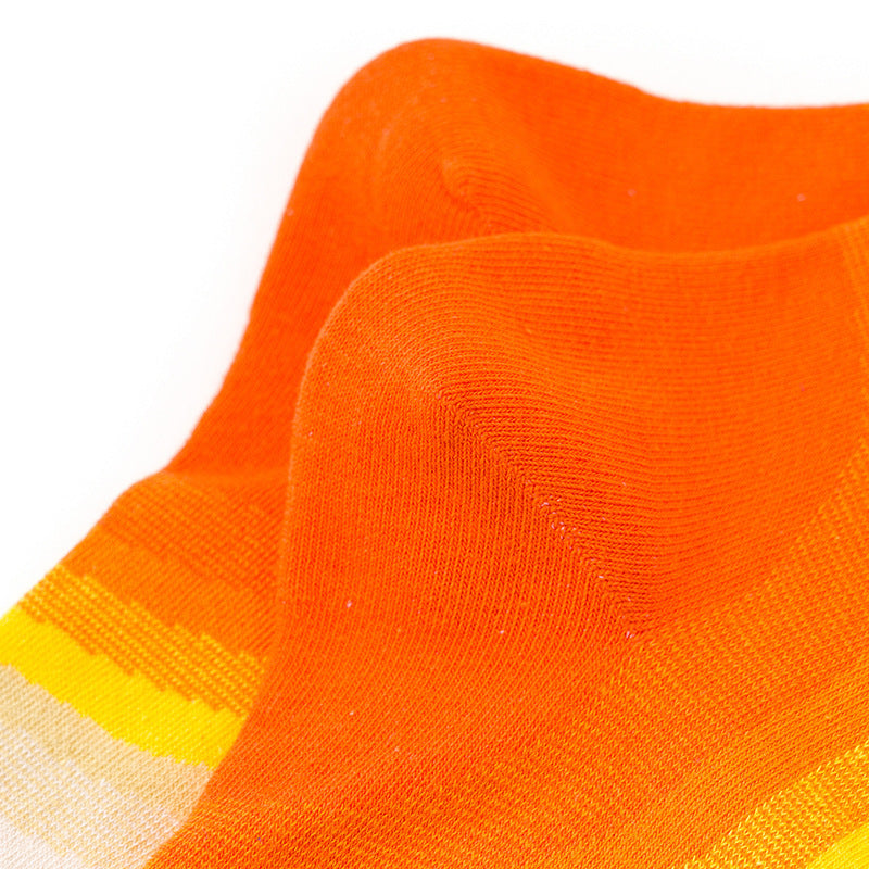 Style Literary Color Happy Middle And High Tube Niche Female Tide Calf Cotton Socks
