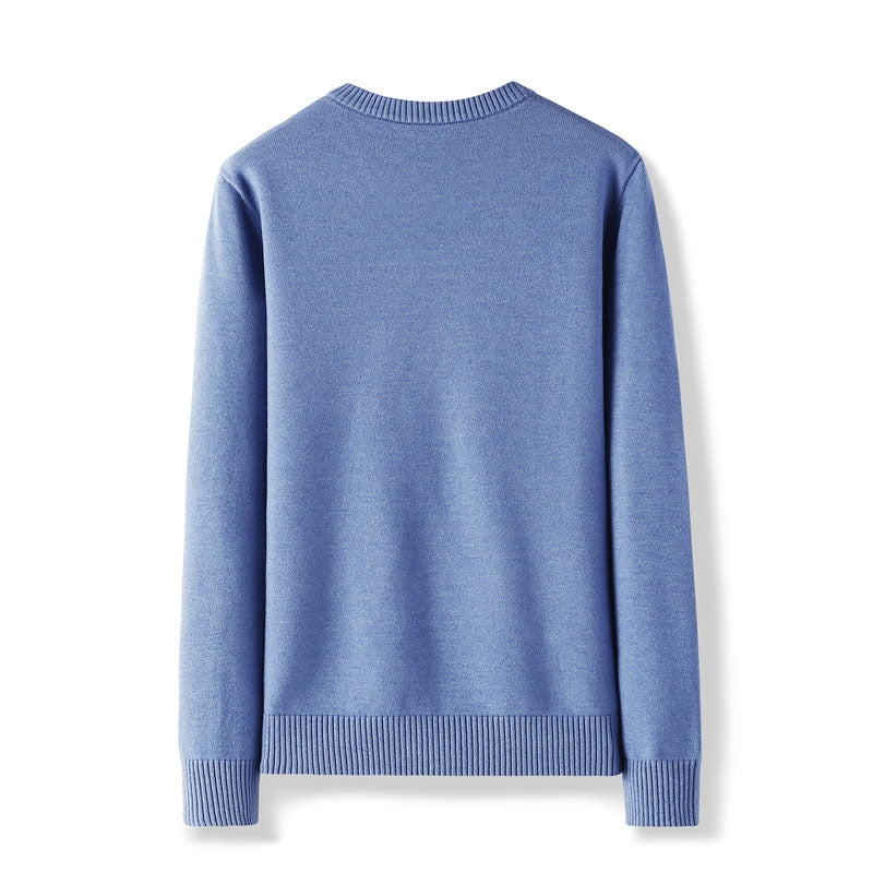 Men's Long Sleeve Crew Neck Letter Sweater