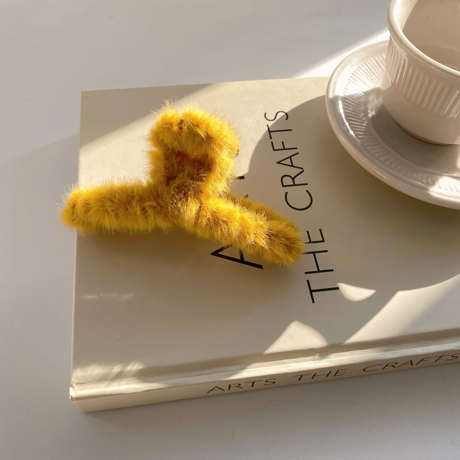 Plush Fleece Catch Clip Autumn And Winter Imitation Rabbit Hair Clip
