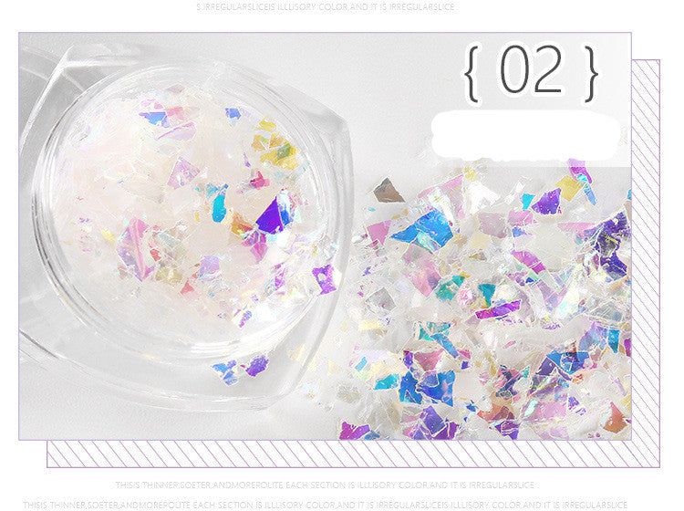 Nail Stickers 5g Bottles Of Japanese Shell Paper Fingers