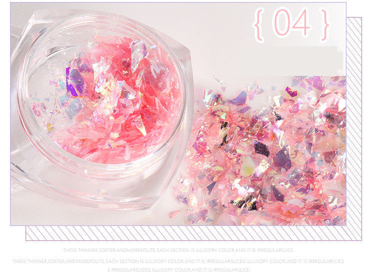 Nail Stickers 5g Bottles Of Japanese Shell Paper Fingers