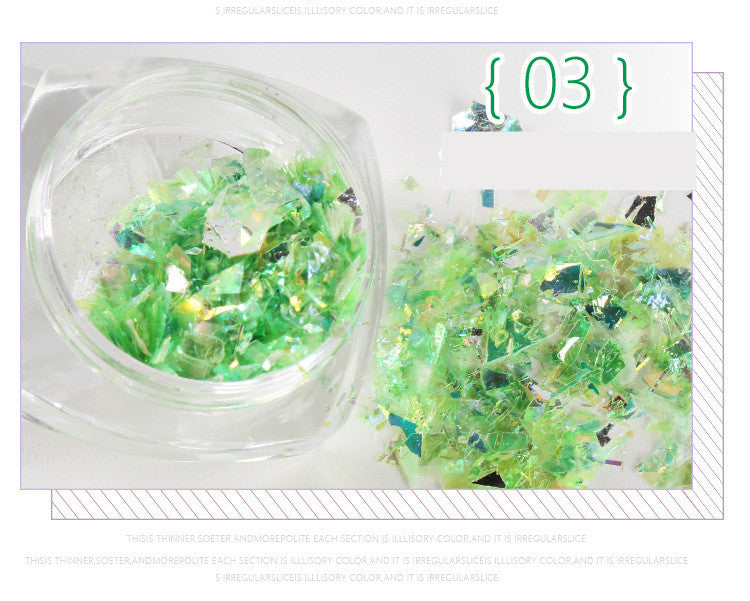 Nail Stickers 5g Bottles Of Japanese Shell Paper Fingers