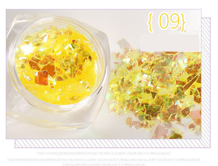 Nail Stickers 5g Bottles Of Japanese Shell Paper Fingers