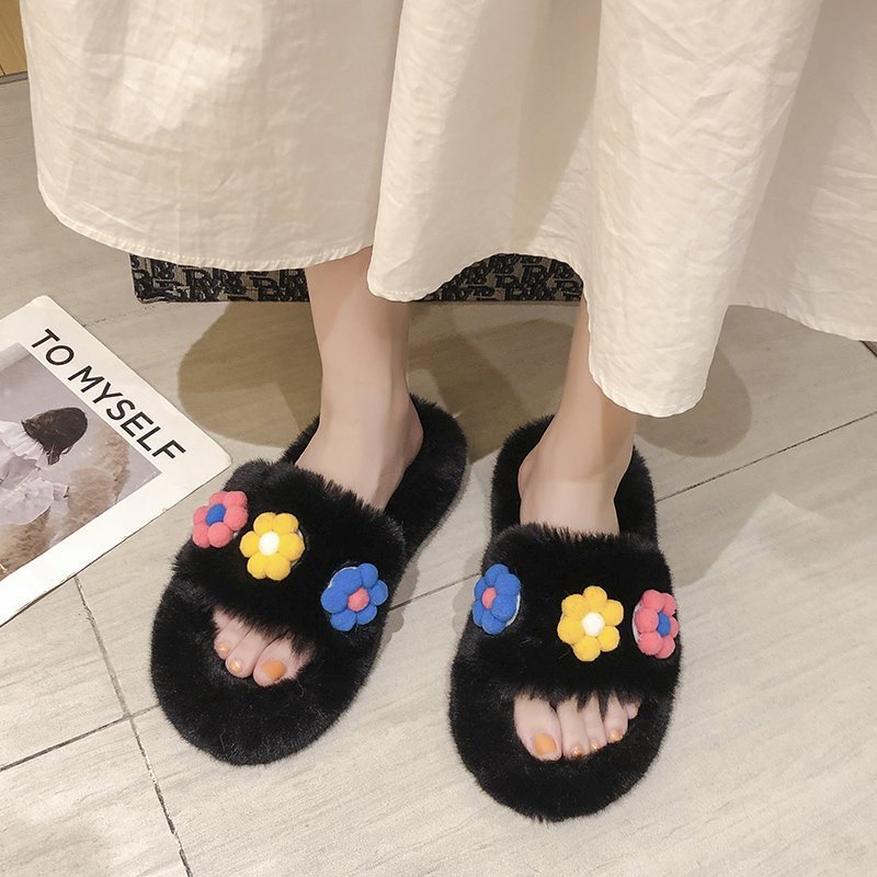 Women's Soft Plush Lightweight House Slippers Non Slip Cross Band Slip On Toe Cozy Indoor Outdoor Slippers
