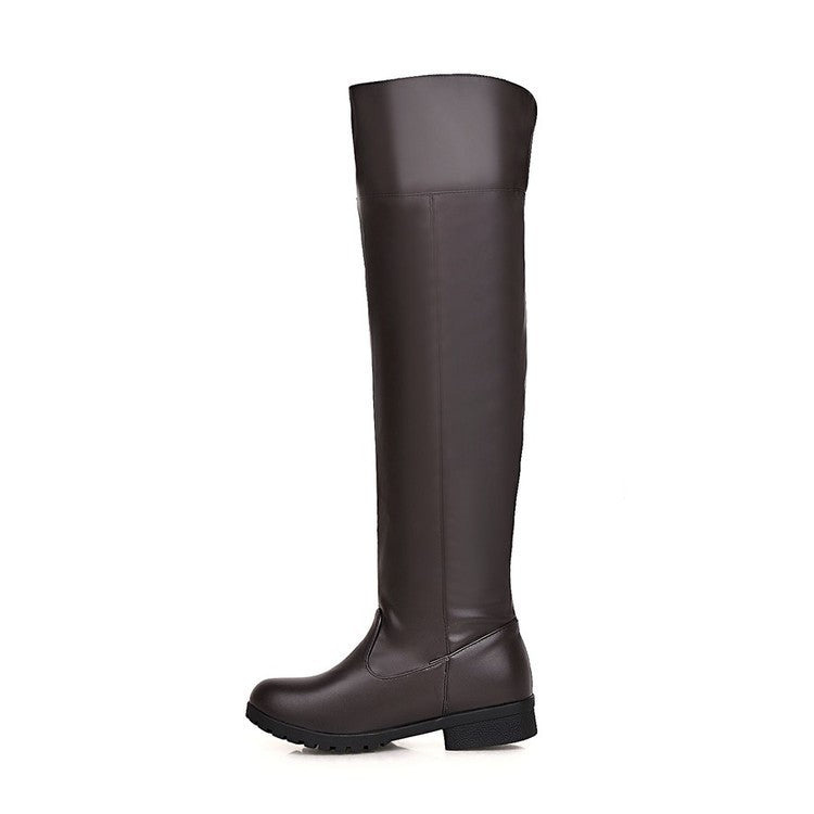 Stretch Over The Knee Boots Women's Thick Heel Long Boots