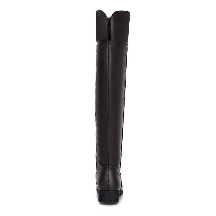 Stretch Over The Knee Boots Women's Thick Heel Long Boots