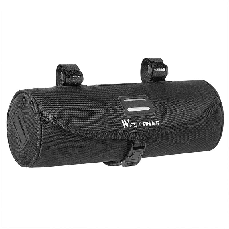 Bicycle Cylinder Bag Folding Beam Hanging Handlebag
