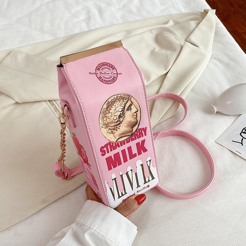 Funny personality milk box bag