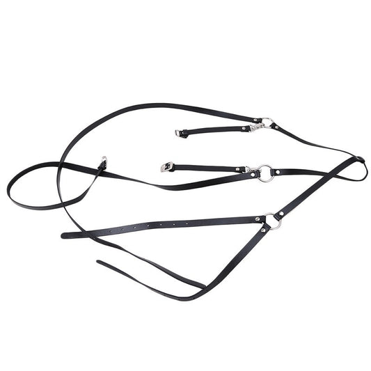 Casual Leather Waistband Straps Personalized Suspenders