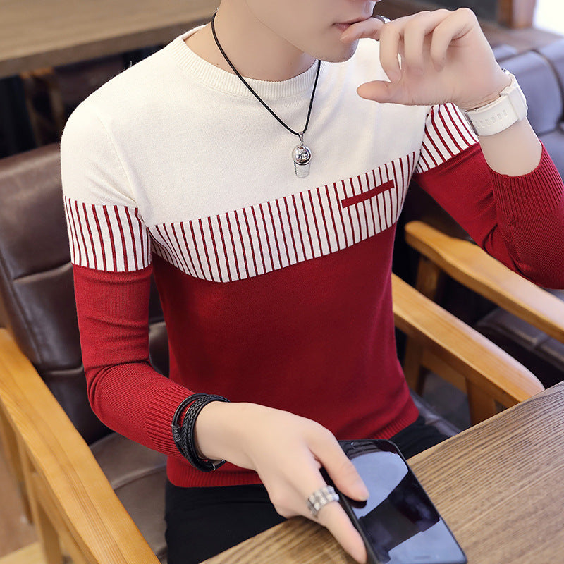 Men's Slim-Fit Color-Block Sweater