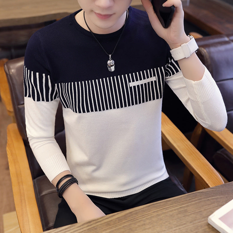 Men's Slim-Fit Color-Block Sweater