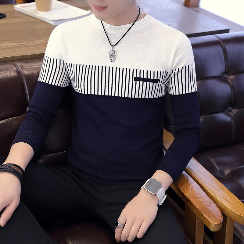 Men's Slim-Fit Color-Block Sweater