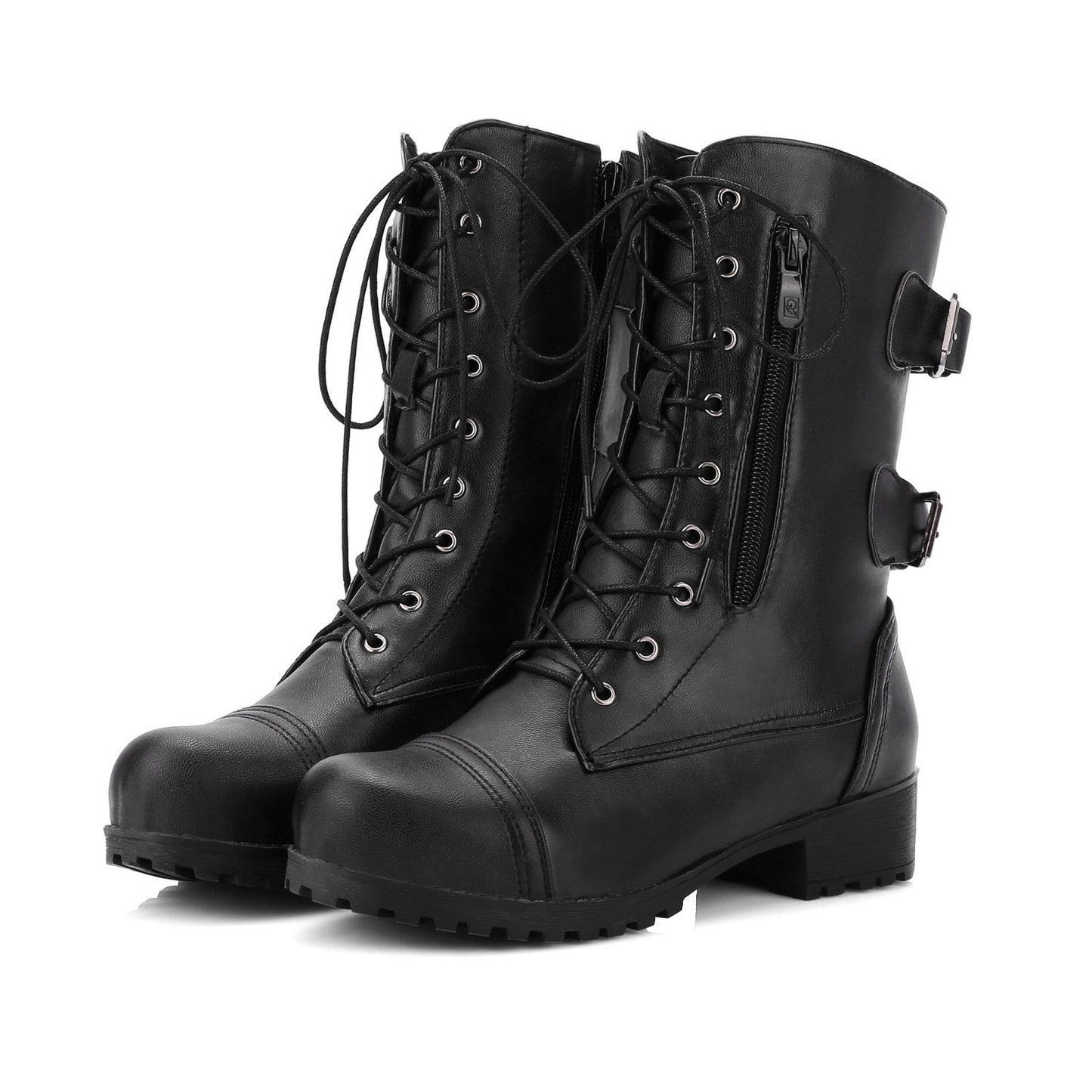 Women's Plus Size Cross Strap High Boots