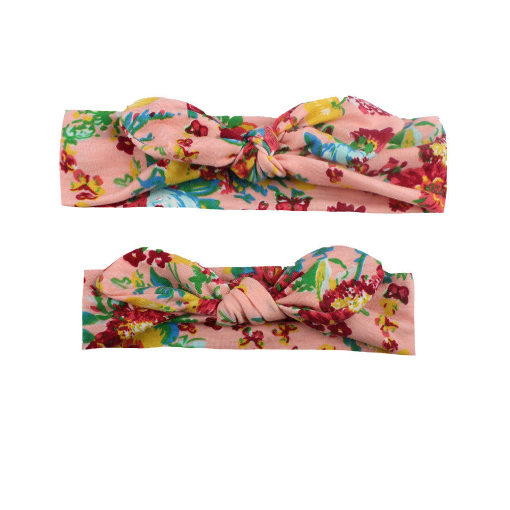 Children's Print Knotted Bunny Ears Headband