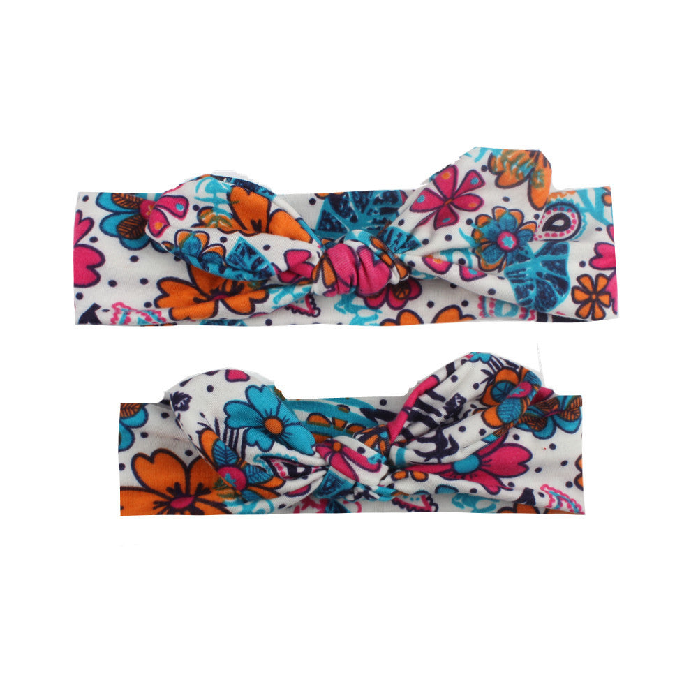 Children's Print Knotted Bunny Ears Headband